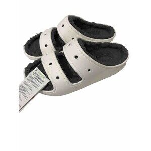 Crocs Classic Cozzy Comfort White Slip On Sandals Men’s 4 Women’s 6